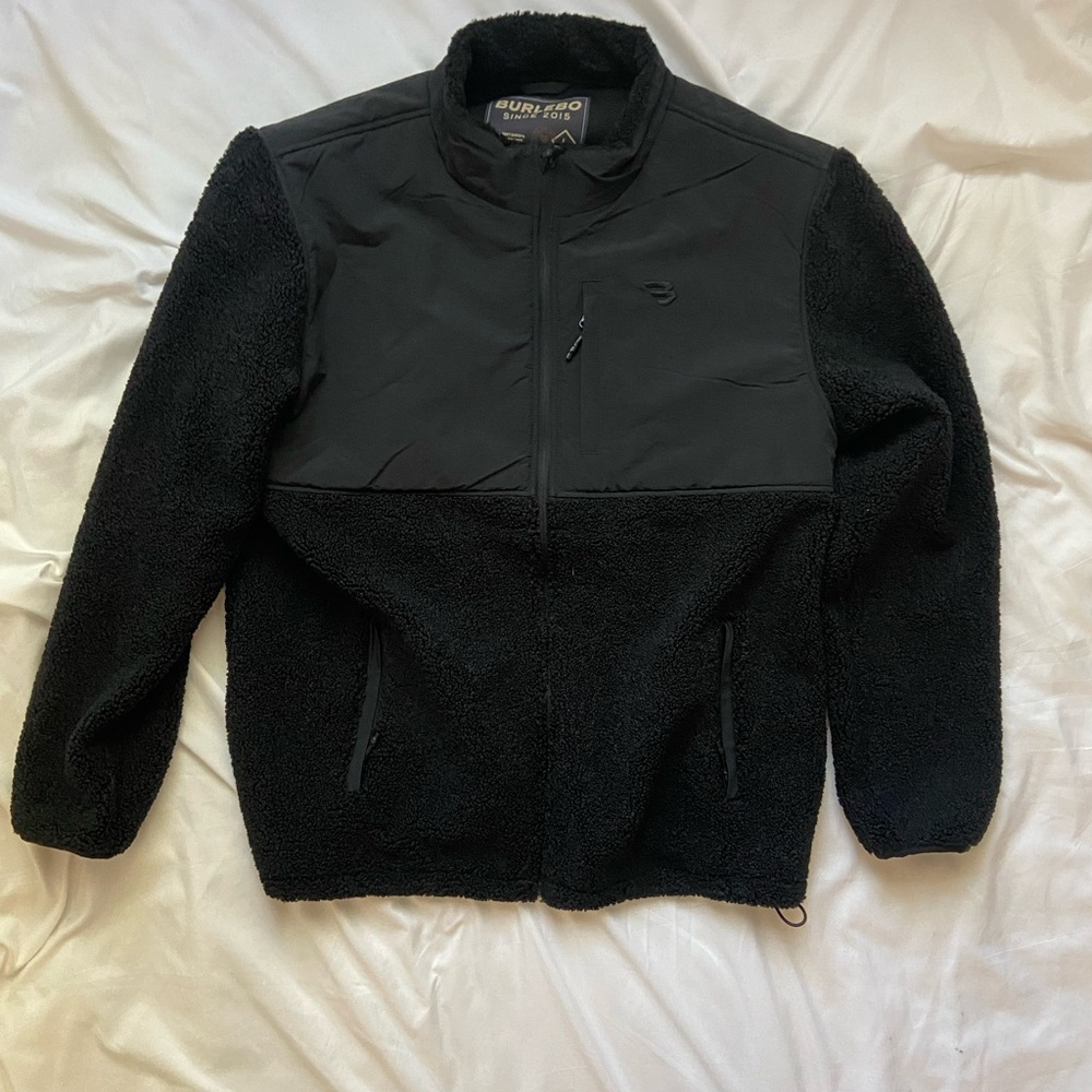 Burlebo Men's Long Sleeve Fleece Full Zip Jacket